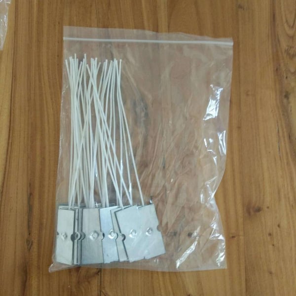 Bomullslysveker 50 STK - Naturfiberveker for stearinlys