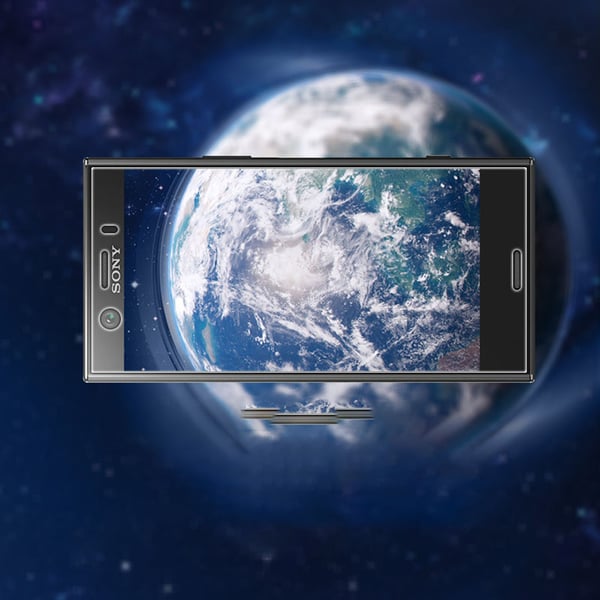 Kompakt skjermbeskytter til Sony XZ1, 2-pakning