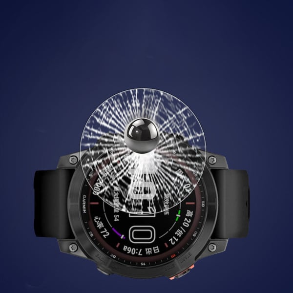 Skjermbeskytter i herdet glass til Garmin Fenix 6S, 2-pakning