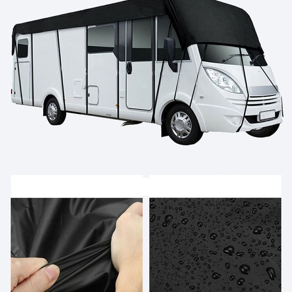 Svart bobiltrekk, 210D Oxford-stoff XXL
