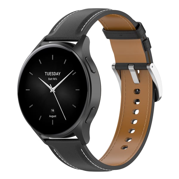 Xiaomi Watch S4 Premium lærreim Black 20 mm