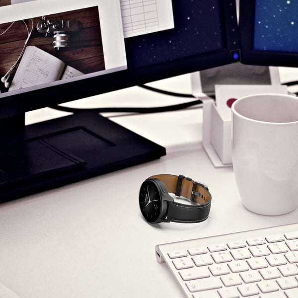 Xiaomi Watch S4 Premium lærreim Black 20 mm