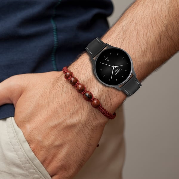 Xiaomi Watch S4 Premium lærreim Black 20 mm