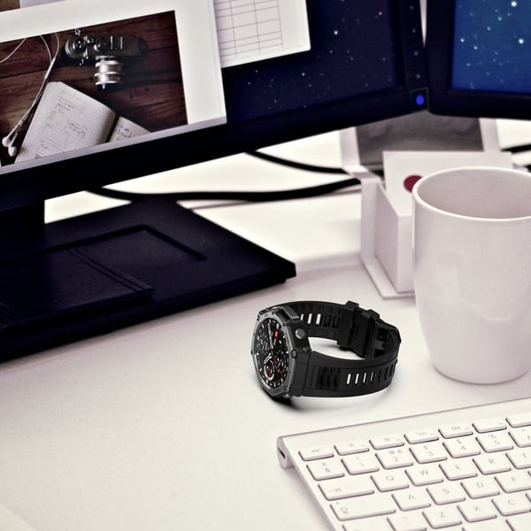 Silikon klokkerem til Amazfit T-Rex 3 Black