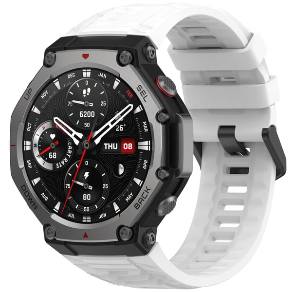 Silikone urrem til Amazfit T-Rex 3 White