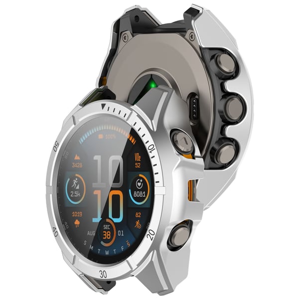 Älykellokotelo Garmin Fenix ​​8 Solarille Silver 51MM