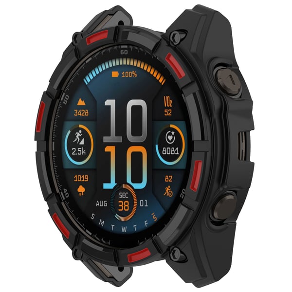 Garmin Enduro 3 Rugged Armor suojakotelo - musta/punainen