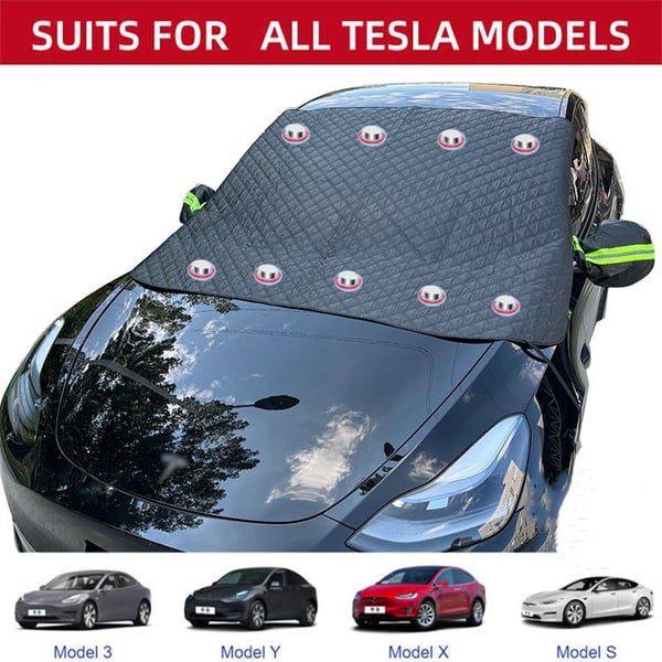 Snedække til Tesla Model 3/Y/X/S Black