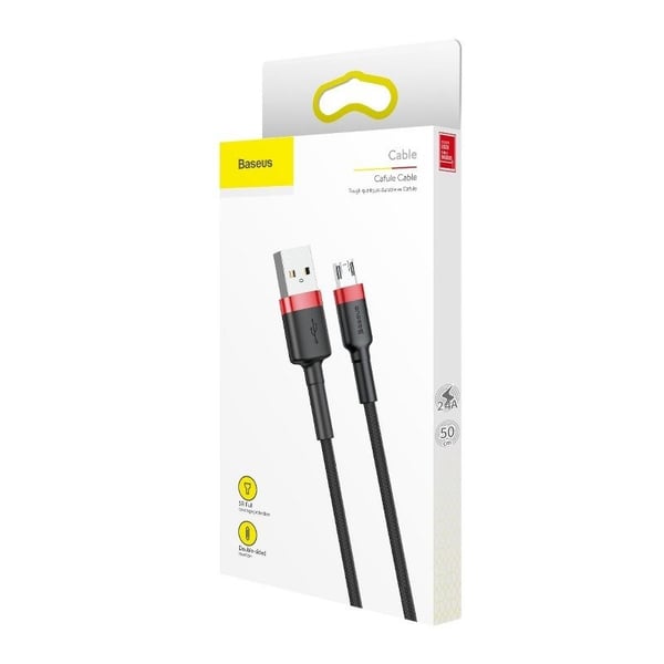 Baseus Cafule Micro USB-kabel 1,5A 2m (röd+svart)