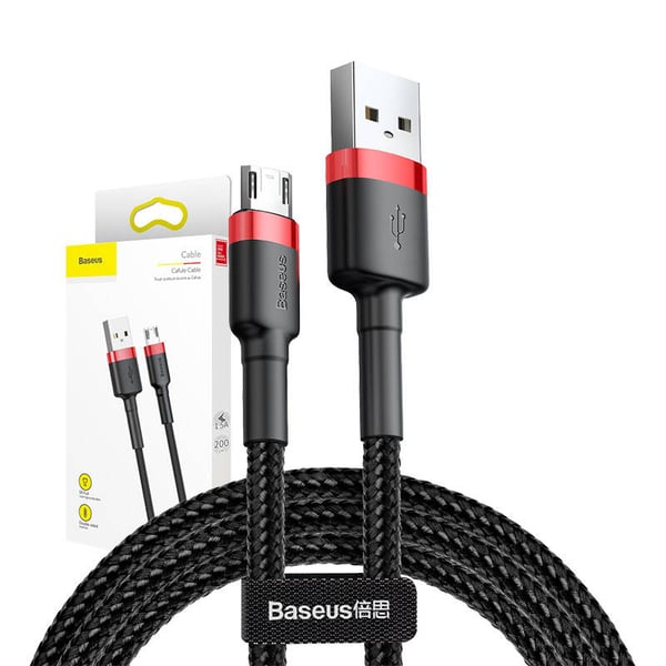 Baseus Cafule Micro USB-kabel 1,5A 2m (röd+svart)