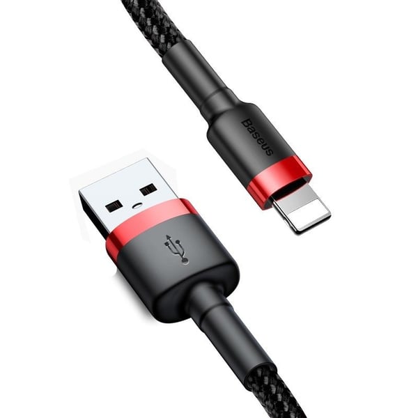 Baseus Cafule USB Lightning-kabel 1,5A 2m (svart+rød)