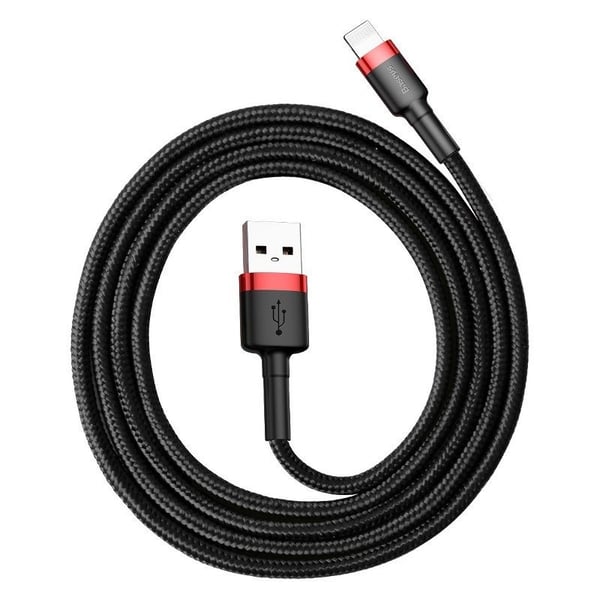 Baseus Cafule USB Lightning-kabel 1,5A 2m (svart+rød)