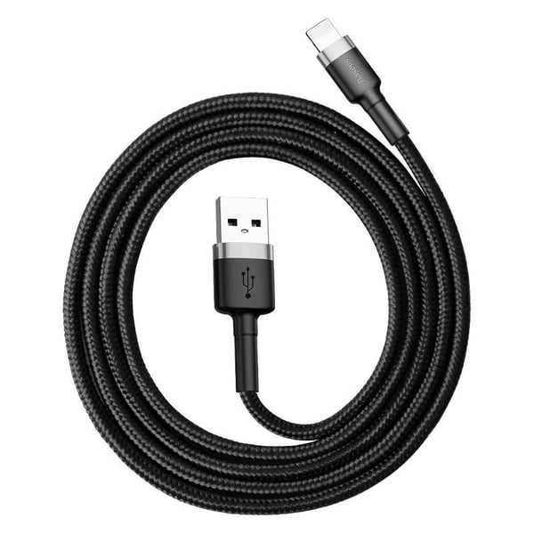 Baseus Cafule USB Lightning-kabel 1,5A 2m (grå+svart)