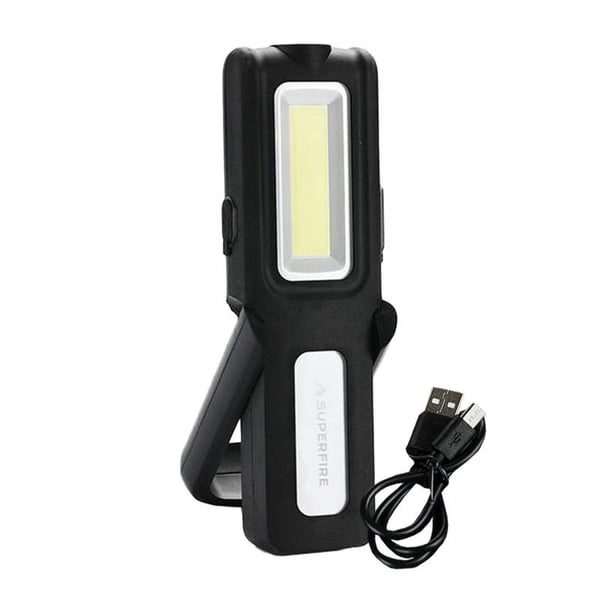 Verkstedlommelykt Superfire G12, 566lm, USB