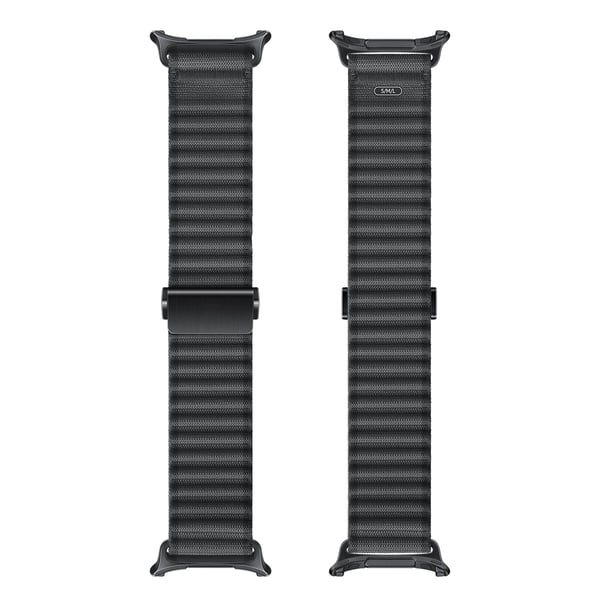 Militærgrøn nylonurrem til Samsung Galaxy Watch Black