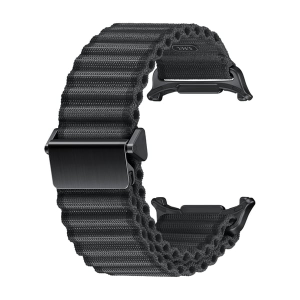 Militærgrøn nylonurrem til Samsung Galaxy Watch Black
