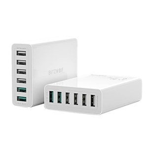 Lader 6x USB Blitzwolf BW-S15, QC 3.0, 60 W (hvit)