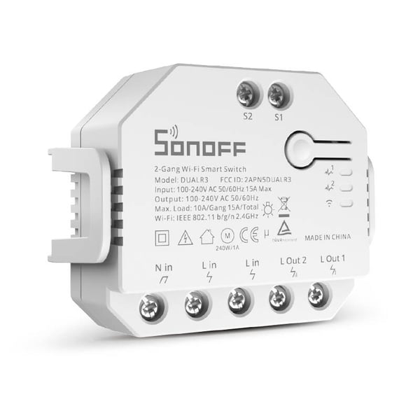 Älykäs kytkin WiFi Sonoff Dual R3