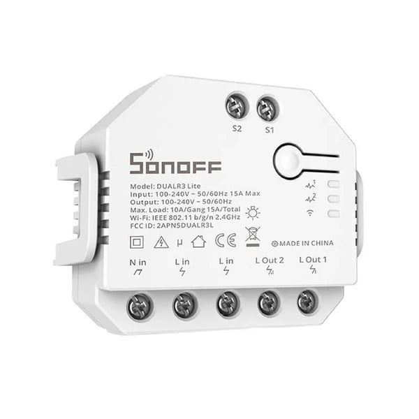 Smart Wi-Fi-bryter WiFi Sonoff Dual R3 Lite