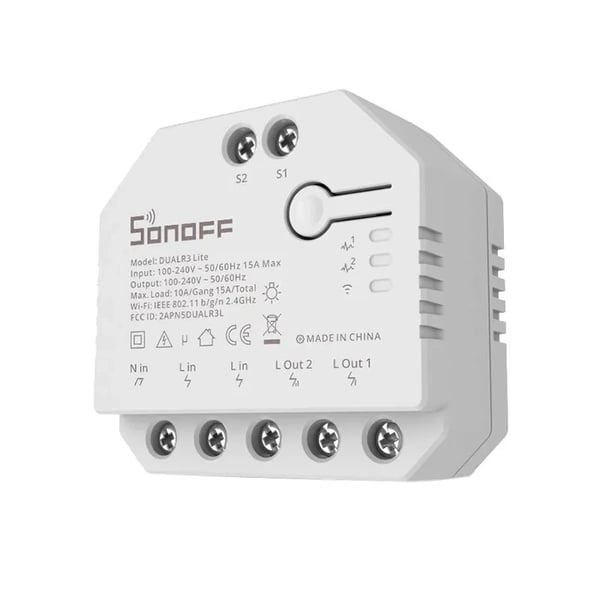 Smart Wi-Fi-bryter WiFi Sonoff Dual R3 Lite