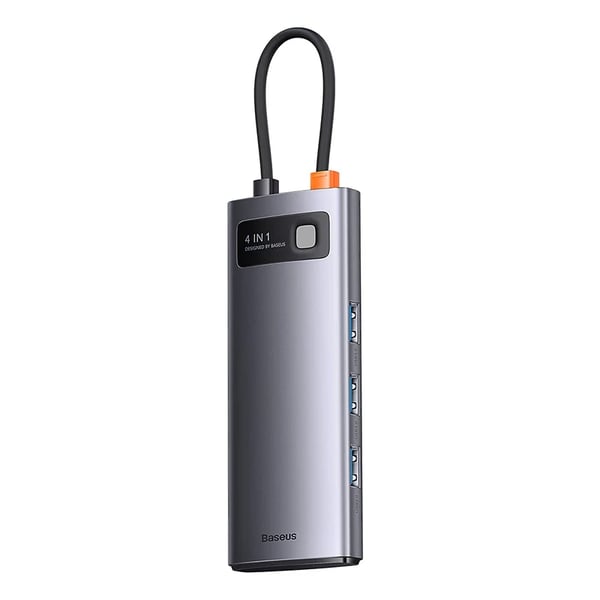 Hub 4in1 Baseus Metal Gleam Series, USB-C til 4x USB 3.0