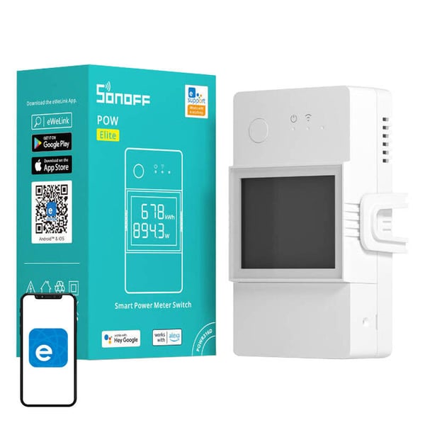 WiFi Smart strømmålerbryter Sonoff POWR316D