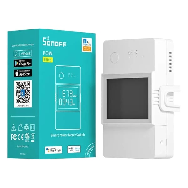 WiFi Smart strømmålerbryter Sonoff POWR316D