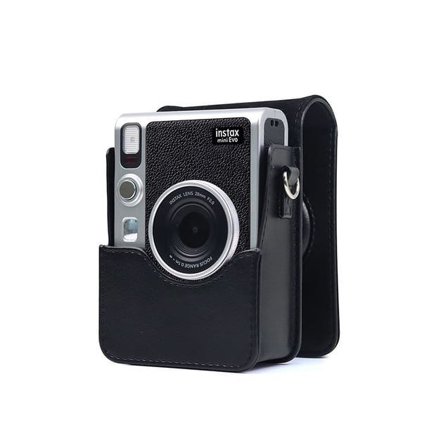 Nahkakotelo Instax Mini Evo -kameralle Black