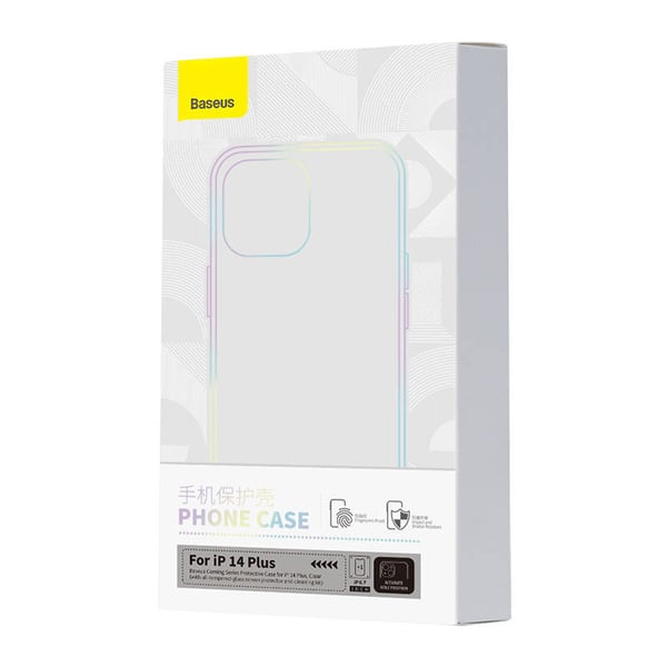 Gjennomsiktig etui og herdet glass sett Baseus Corning for iPhone 14 Plus