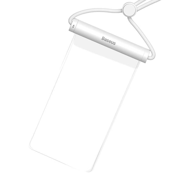 Vanntett telefondeksel Baseus AquaGlide med sylindrisk skyvelås (hvit)