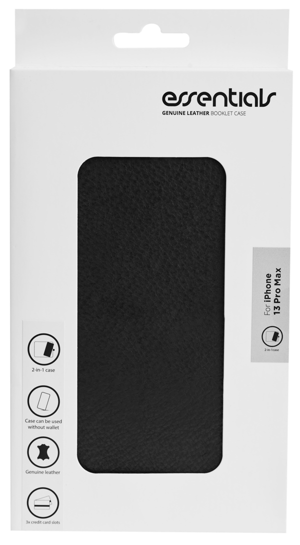iPhone 13 Pro Max leather wallet, detachable,Black