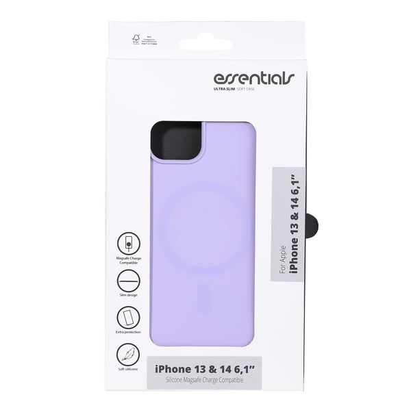 iPhone 13/14 Silicone Mag back cover, Purple