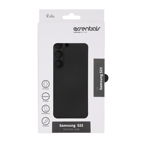 Samsung Galaxy S23 silicone back cover, black