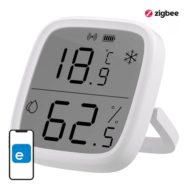 Smart temperatur- og fuktighetssensor ZigBee LCD Sonoff SNZB-02D