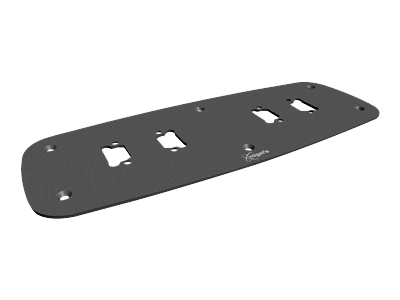 PFF 7070 Floor Mount Plate Double