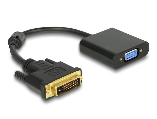 Adapter DVI-D 24+1 male > VGA female black