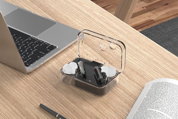 T250 TWS earphones, ENC, Transparent, Black