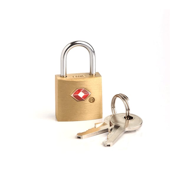 Travel Sentry approved Key Lock, Gold