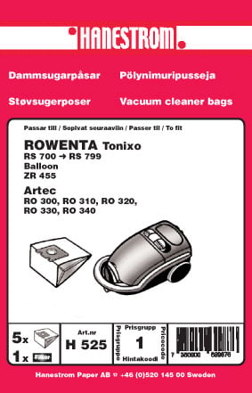 Dammsugarpåsar ROWENTA TONIXO