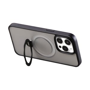 Magneettinen suojakuori pidikkeellä Joyroom JR-BP004 iPhone 15 Prolle (musta)