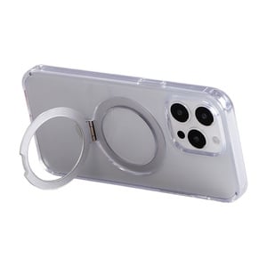 Magneettinen suojakuori pidikkeellä Joyroom JR-BP004 iPhone 15:lle (läpinäkyvä)