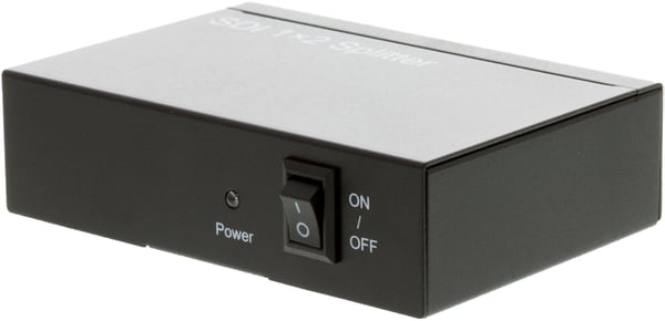 SDI splitter 1to2 3G/HDSDI 1080p 12 bit BNC metal black