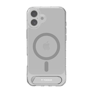 Etui Torras Pstand Series til iPhone 16 Plus (gennemsigtig)