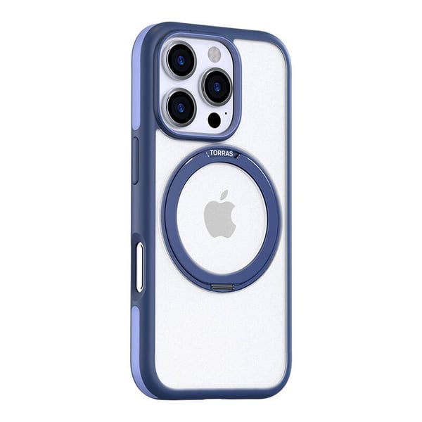 Torras Ostand R Fusion Series-deksel til iPhone 16 Pro (blå)