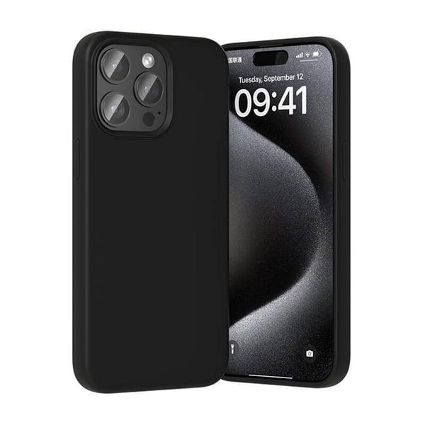 Vention KUFB0-40 Silikone Cover til iPhone 15 Pro Max (sort)