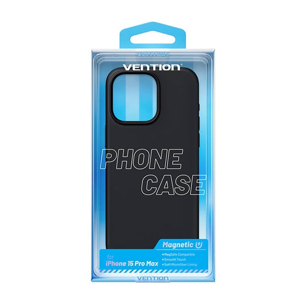 Vention KUFB0-40 Silikone Cover til iPhone 15 Pro Max (sort)