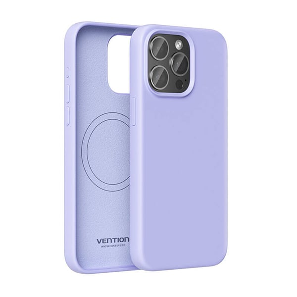 Vention KUFV0-40 silikondeksel til iPhone 15 Pro Max (lilla)