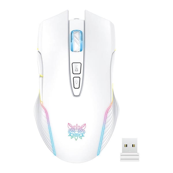 Onikuma CW905 hvit trådløs spillmus