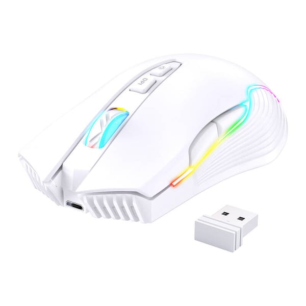 Onikuma CW905 hvit trådløs spillmus