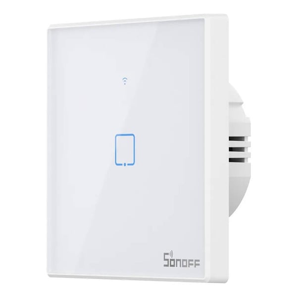 Smart Switch WiFi + RF 433 Sonoff T2 EU TX (1-kanals) oppdatert